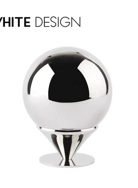 White Design牙签罐蛋筒牙线盒牙签筒创意收纳盒极简不锈钢牙线盒