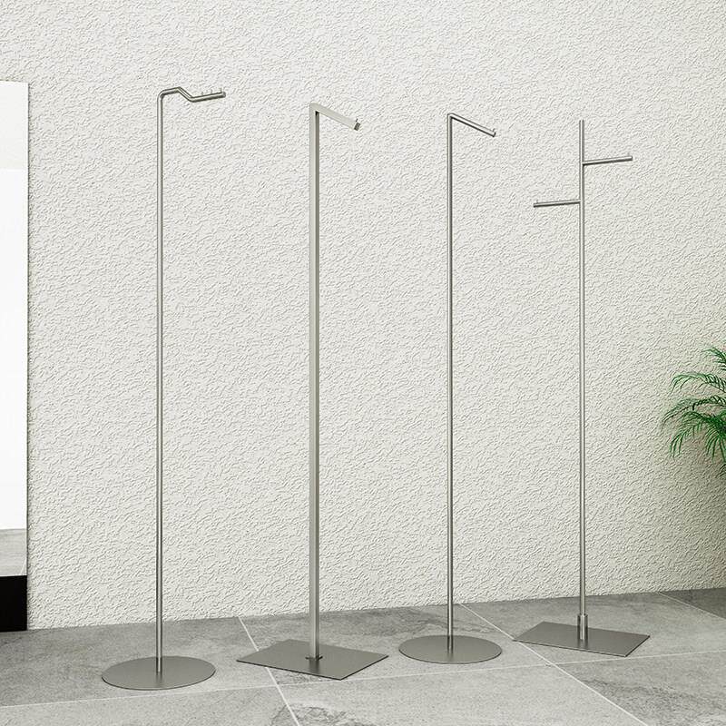 服装店正挂立式挂版货架样衣展示架不锈钢衣架落地式货架橱窗道具