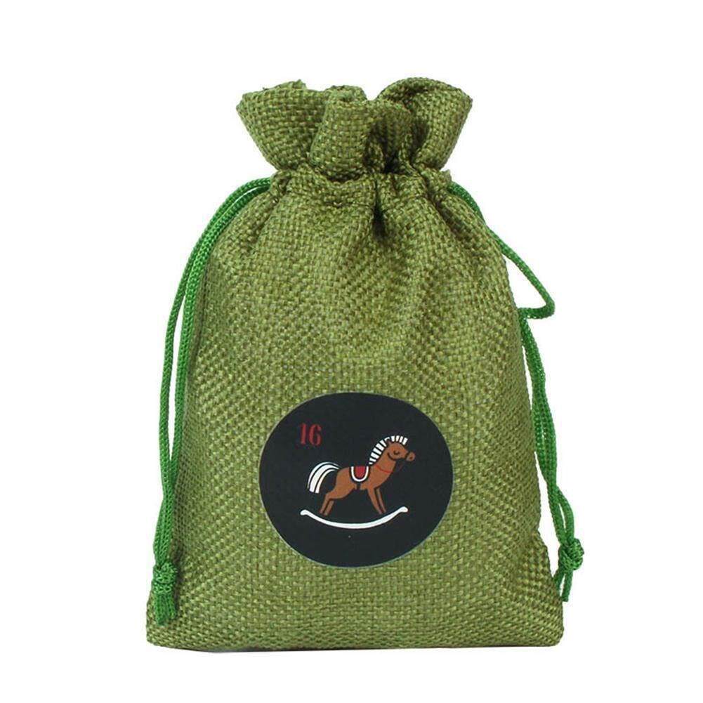24PCS 10*14CM Christmas Advent calendAar sack Gift