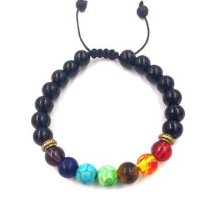 Natural Adjustable Stone Orchid Braided Brlet Colorful