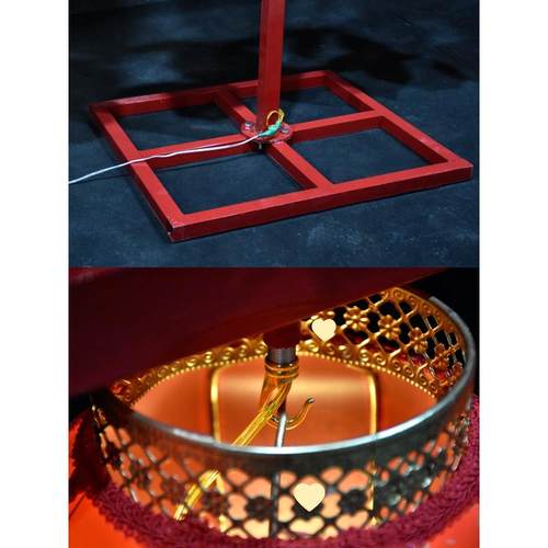 新中式婚庆道具风布红灯笼屏路引汉F77T7M8H唐礼布置铁艺灯光背景