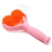 高档KSNE狼摩牙棒按滚轴O按摩球滚轮塑形肩 颈瑜伽筋膜按摩棒背部