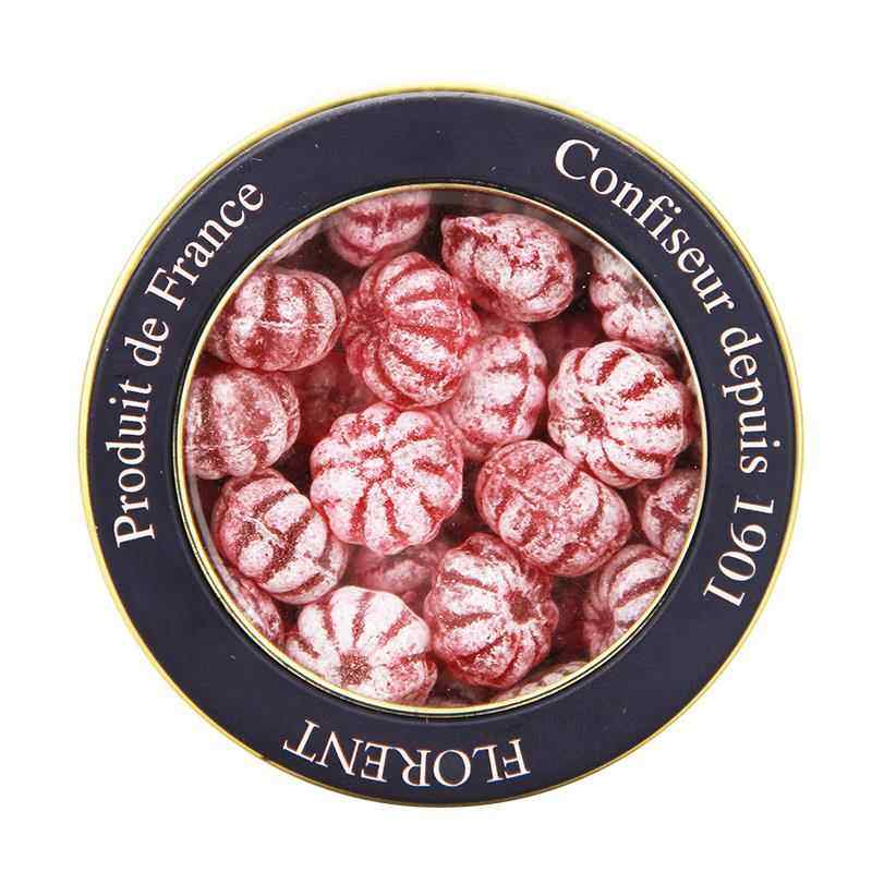 包邮法国进口零食礼物盒 水果糖果 Florent费罗伦覆盆子糖球220g
