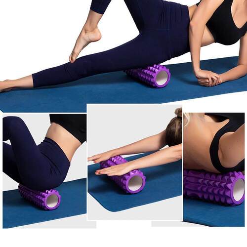 1pc Foam Massage Roller, Hollow Yoga Column Fitness Equipmen