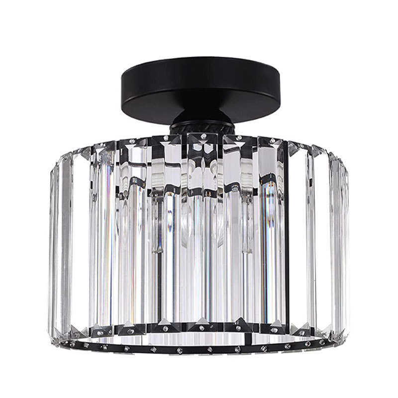 水晶奢吊灯风现代玄关走廊吸顶灯led书房客厅 简约轻卧室过道美式