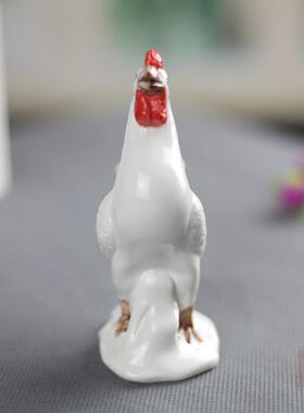 陶瓷生肖物客厅HPY玄关鸡品摆件装饰办动公家饰居简约现代工艺礼