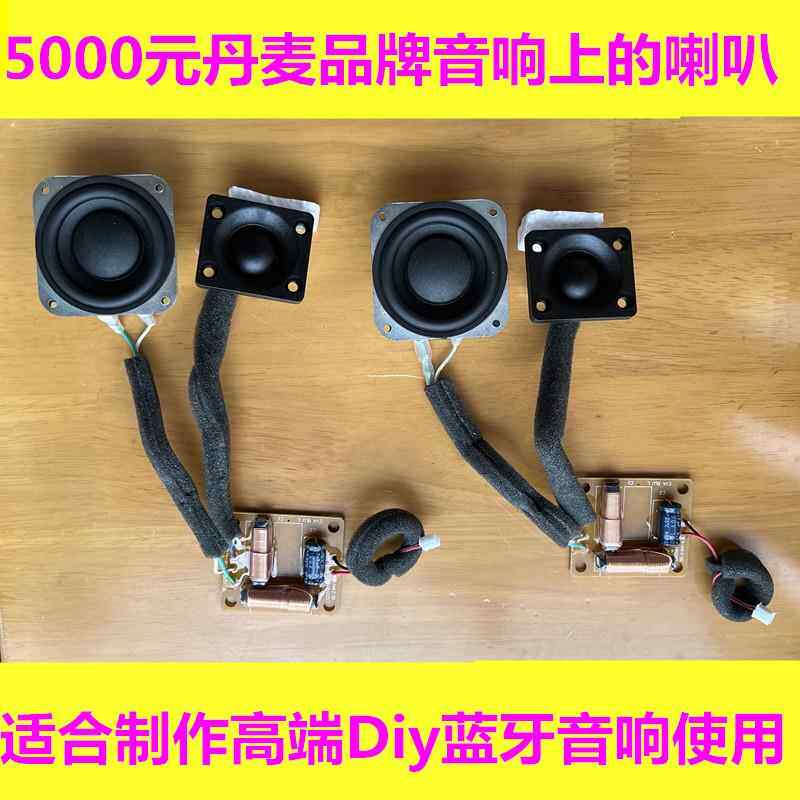 5000元丹麦高端音响喇叭2.25寸57MM二分频高音中低音喇叭Diy套件