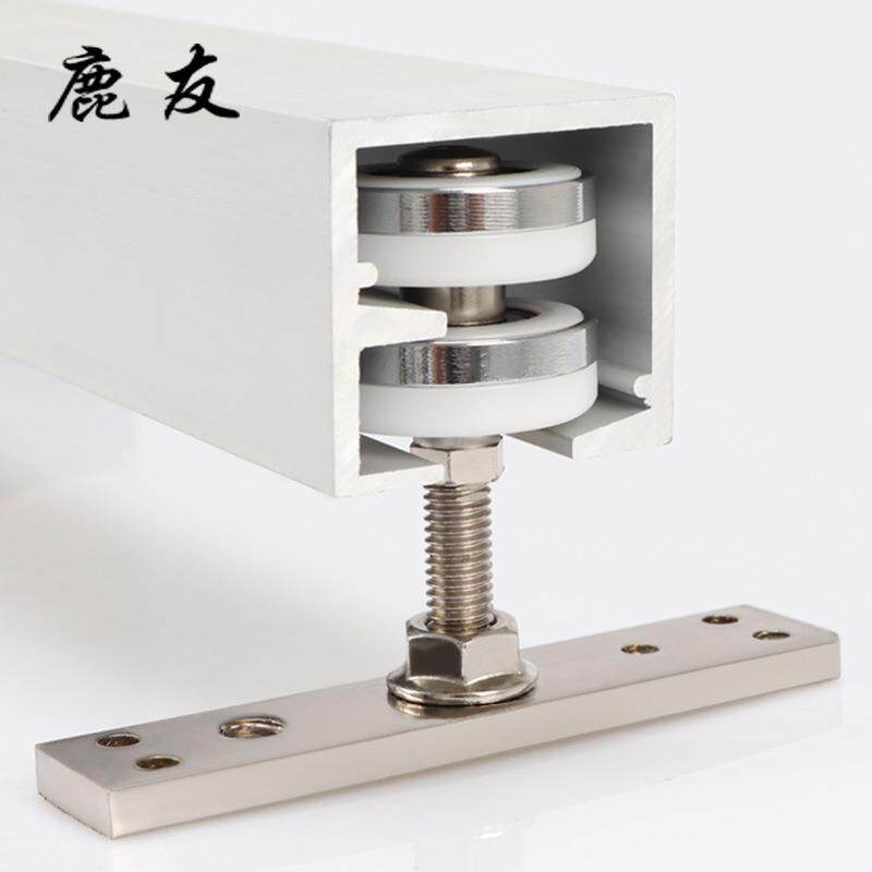 折叠门吊轮万向滑轮吊轨酒店屏风隔断门吊滑轮重型轨道吊滑门配件