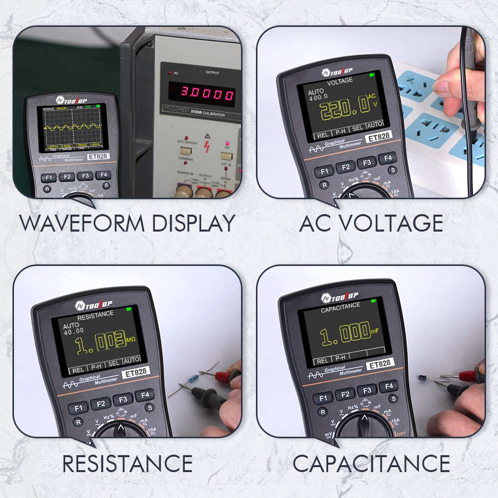 ET828示波器万用表二合一 1MHz示波频率 Oscilloscope multimeter