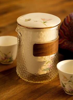 补货到 可携式办公室陶瓷茶具小套装 随身泡茶壶单人茶杯一壶三杯