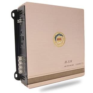 汽车音响功放HUNL火鸟H 338二路功放机可推喇叭可推低音叭240瓦