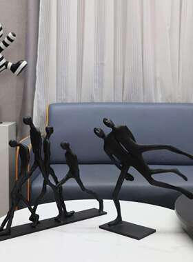 欧式轻板奢铸铁抽0972象人物摆书房客件厅卧室玄饰关样房办公室家