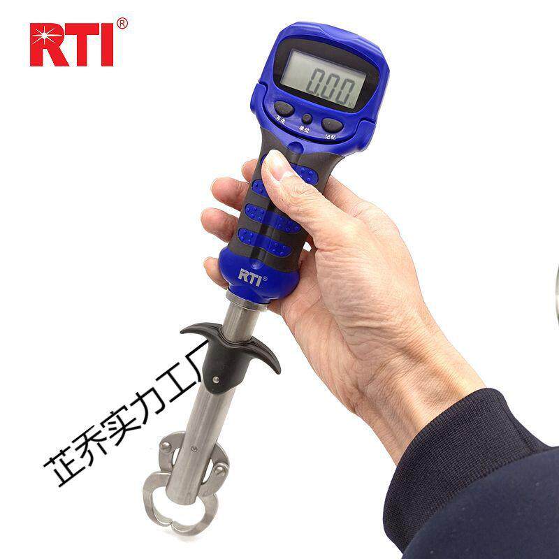 RTI控鱼器带电子秤数显旋转控大物多功能称重不锈钢合金夹鱼钳子