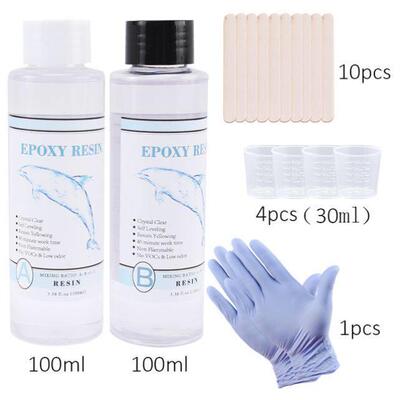 1:1 Clear Epoxy Resin Crystal Clear Art Resin Epoxy 2 Part