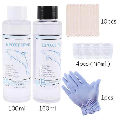 1:1 Clear Epoxy Resin Crystal Clear Art Resin Epoxy 2 Part