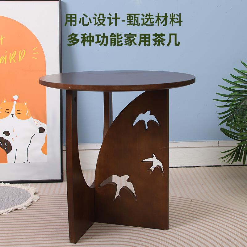 现货实木轻奢边几客厅小茶几角几黑色简约茶几卧室床头桌沙发边桌