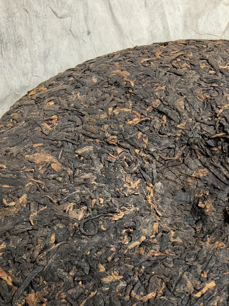 1999年中茶大口中大紅印普洱老茶熟茶357克一片 普洱茶 BUASHOP普洱老茶