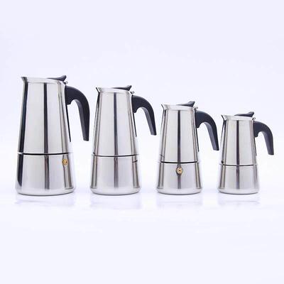 stainless steel mocha pot coffee pot maker machine 100-450ml