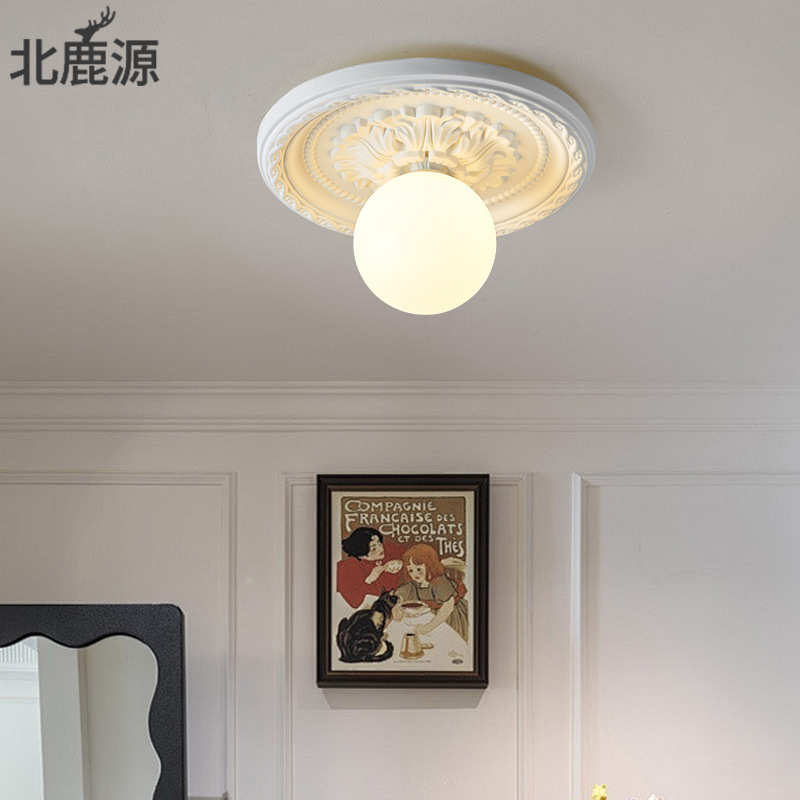 灯奶油入户灯走廊法式壁灯装饰风背景过道北欧墙阳台过道简约玄关