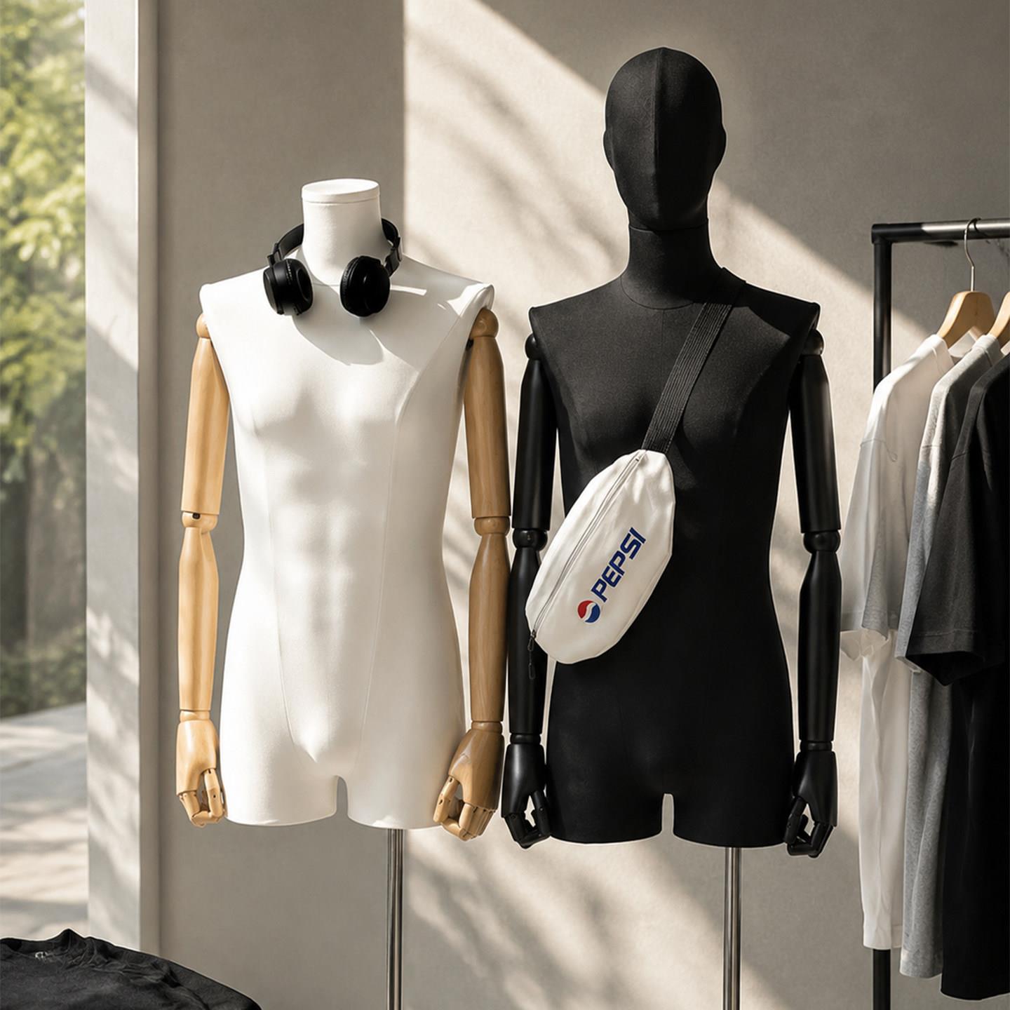 男装店半身模特道具橱窗人台韩版服装假人偶模型男士全身展示衣架