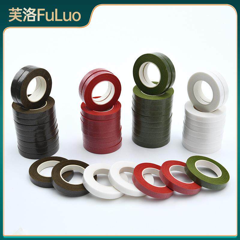 花艺胶带绿胶带手工diy材料绿胶布纸胶带扭扭棒花丝网花材料大卷