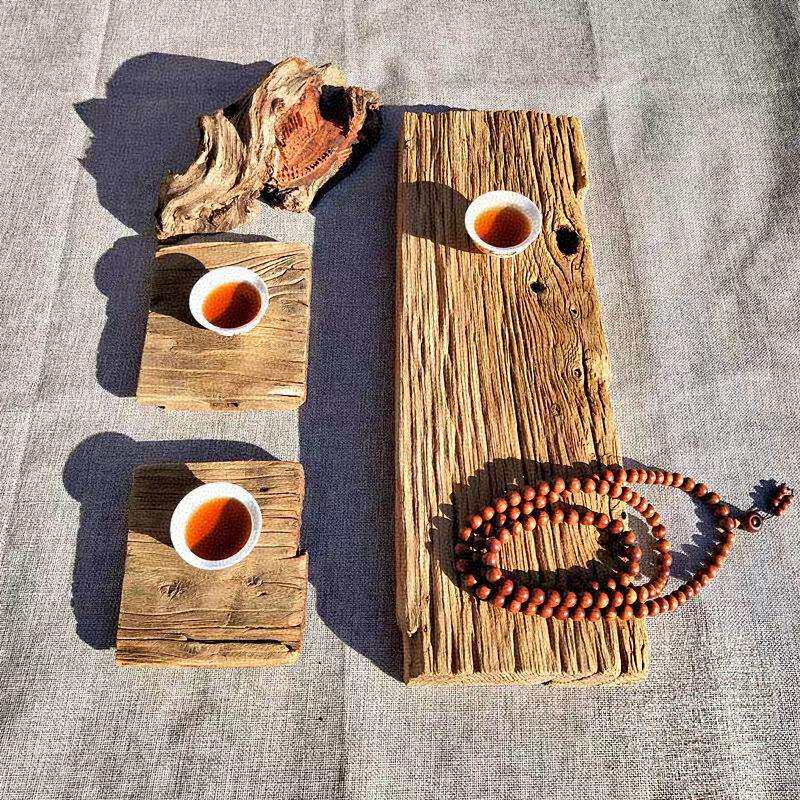 老榆木板风化桌板复古茶板置物架吧台拍摄道具旧门板茶托盘木板