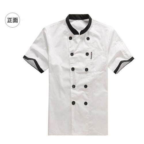 正品厨厨师短袖装男女白色夏衣薄酒店厨房烘培面 服面包房后厨工