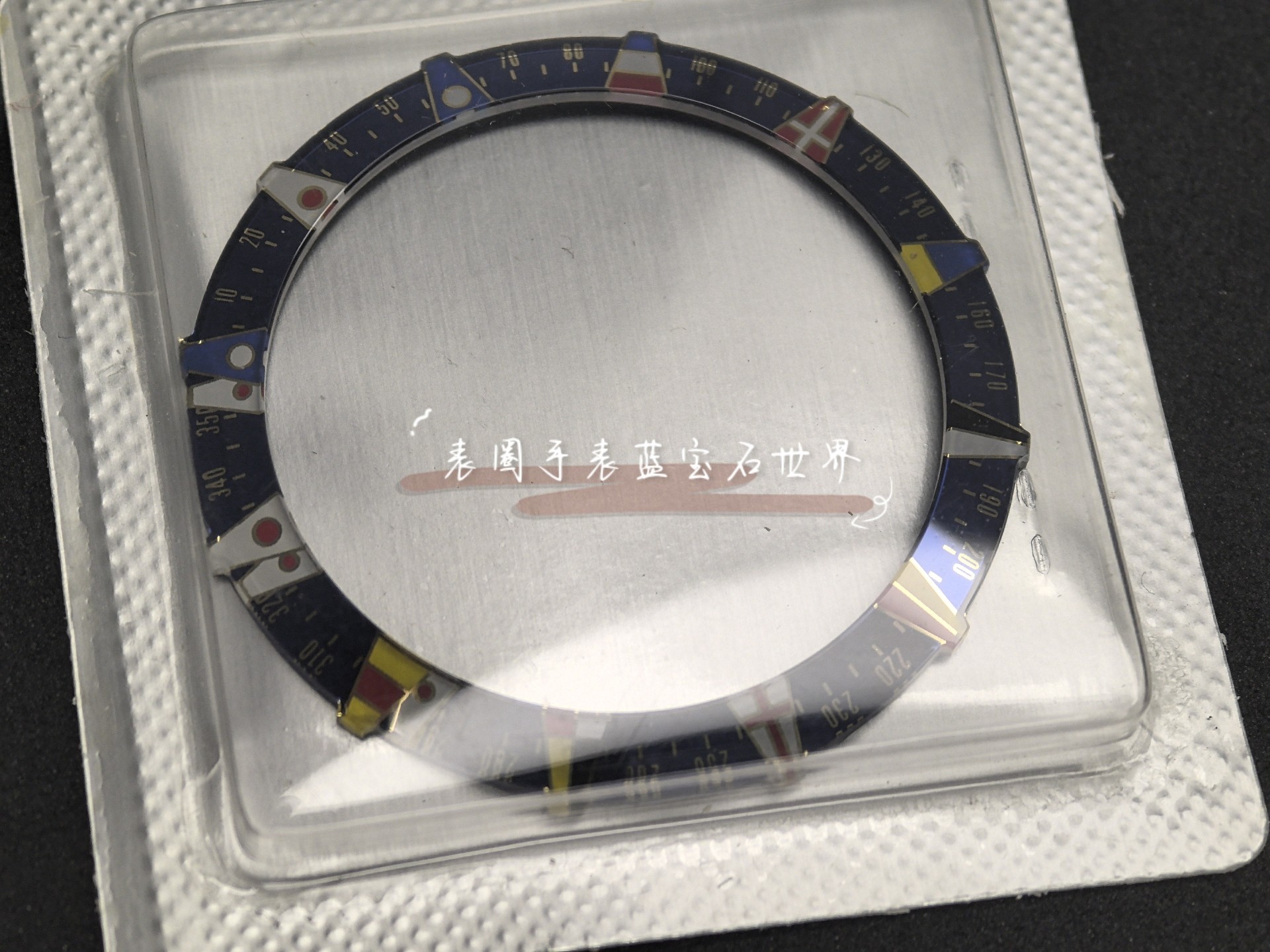 全新适配昆仑海上将军系列圈口配件 蓝色刻度圈 双色国旗标记