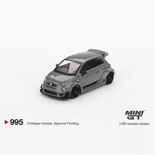 MINI Abarth 595 阿巴斯 灰色 995 合金车模 LBWK