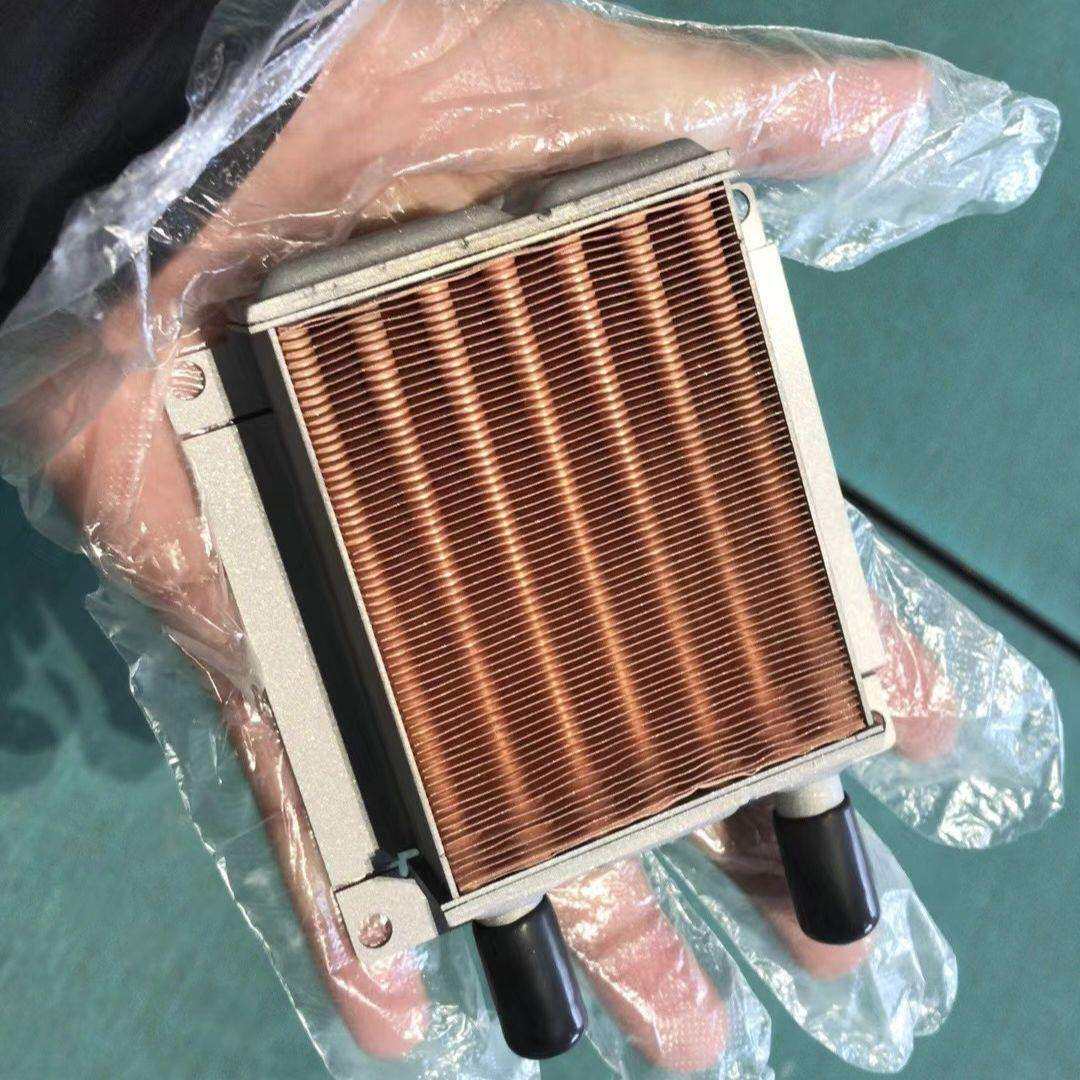 316L不锈钢小型散热器蒸发器冷凝器冷排换热器4mm