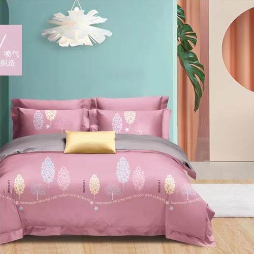 纹纯棉四件套全棉磨FQY毛冬加厚床单被秋四件套全棉斜厂家直套销