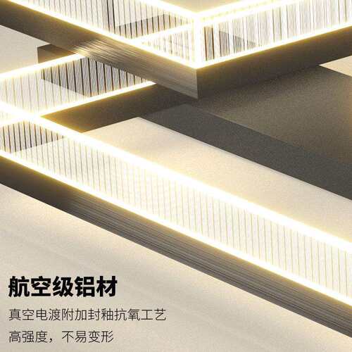 【严选】北欧简约现代轻奢别墅复式大吊灯卧室意式书房吸顶灯具