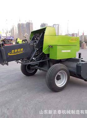 进口打结器方捆拾草机现货牵引式秸秆方捆拾草机质量耐用打捆机