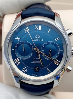 98新42mm蓝盘欧米茄碟飞系列431.13.42.51.03.001自动机械男表