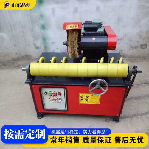 小型立式直管抛光机 金属圆管除锈拉丝机 脚手架圆管除锈抛光机