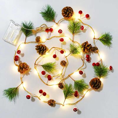 Christmas String Lights, 20 LED 71inch Christmas Garland Bat