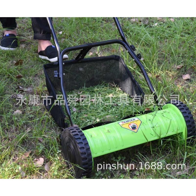 无无 剪草集卷筒 引擎草坪手推有16机寸动力机手推式割草机草袋