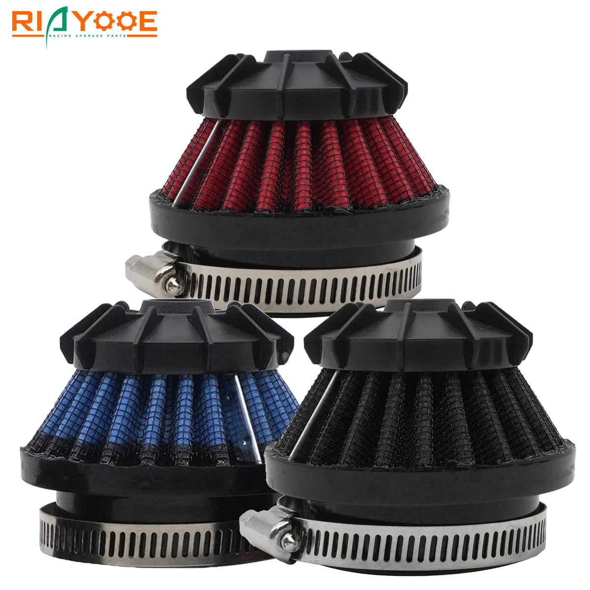 摩托车化油器过滤改装冬菇头滤芯滤清器4合1口径50 35 42 48mm