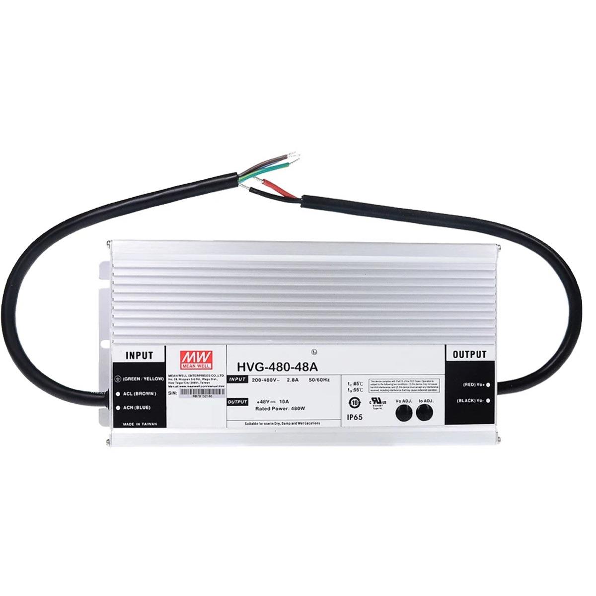 明纬电源HVG-480-24B/30B/36B/42B/48B/54B 480W 调光恒流LED驱动