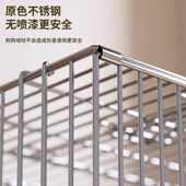 加粗折叠加密博304不锈钢厕所室内熊宠物狗迪托盘比泰带中小型笼