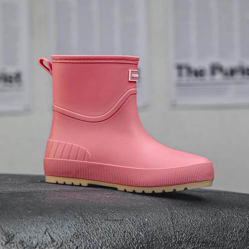 日跨境中筒雨鞋女士时尚水鞋8811韩穿防滑中外水鞋成人筒短筒雨靴
