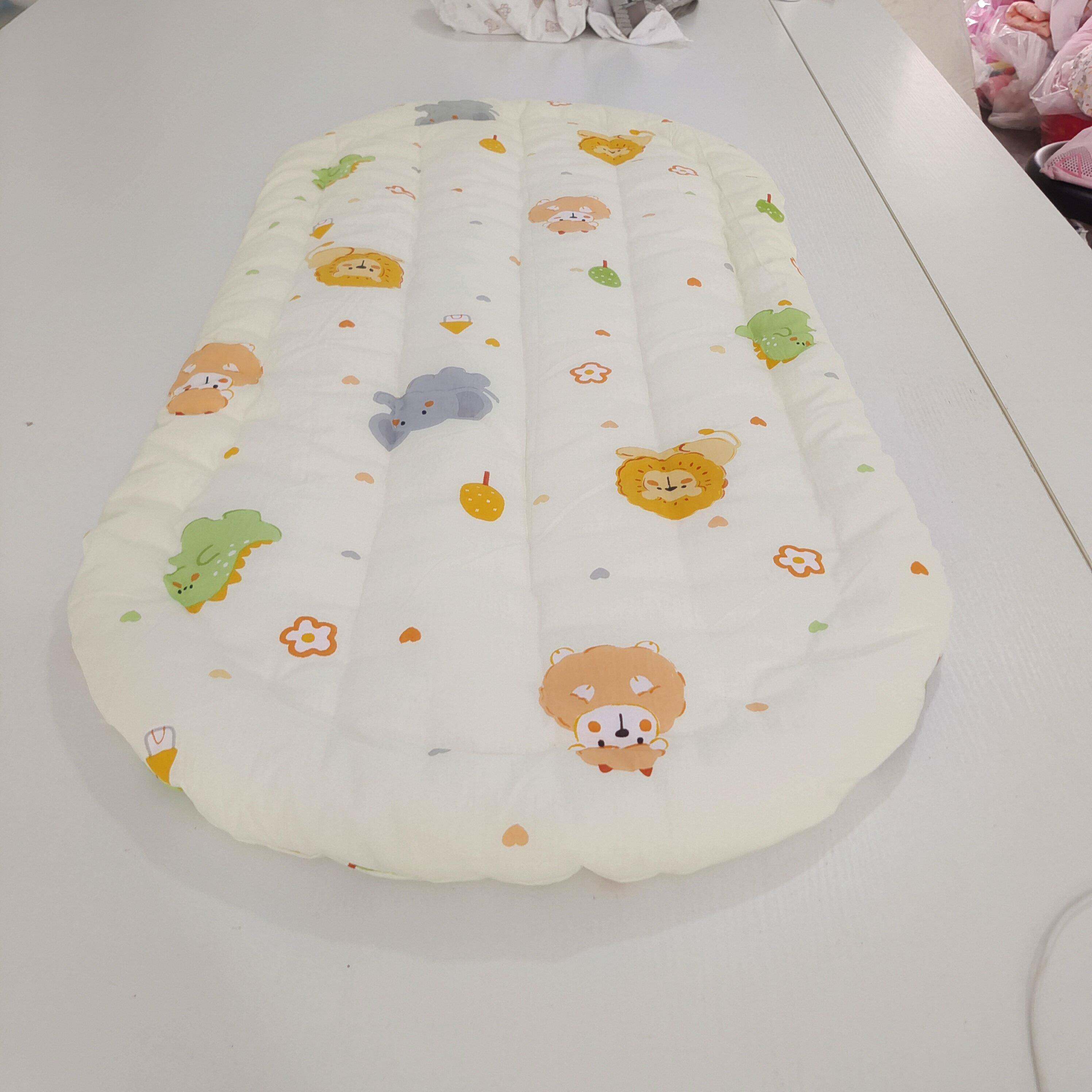圆角椭圆婴儿摇篮床棉花褥子床垫睡篮宝宝床新生儿手提篮萌宠垫子