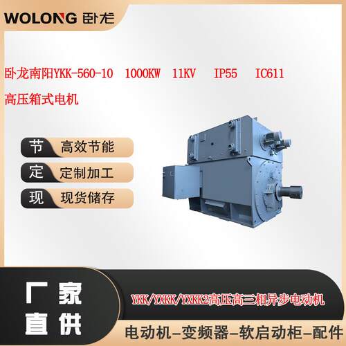 卧龙南阳Y-560-101000W11VIP55IC611高压箱式电机