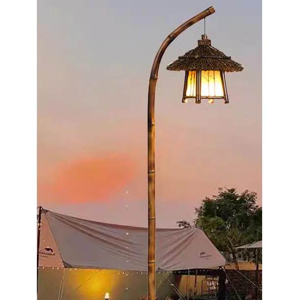中式彷古太阳能led庭院景观灯露营高杆路灯景区防水园林亮化灯