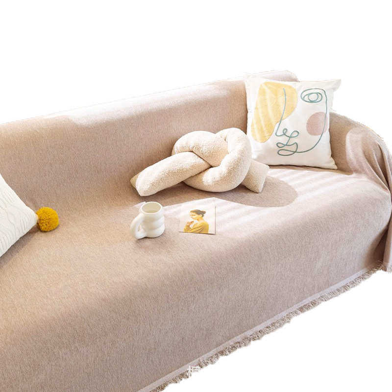 高级感奶油风雪尼尔沙发盖布沙发垫四季通用防滑防猫抓沙发巾盖布,居家布艺,沙发套,淘宝优惠券,粉丝福利购,淘宝优惠卷
