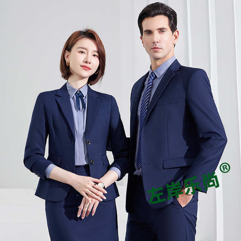 职业男西装套装商务男士西服黑色灰色蓝色外套物业4S店销售工作服
