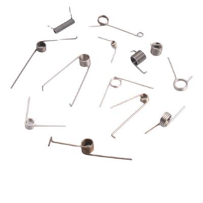 不锈钢扭力扭转左右旋60度120度180度扭簧V型发夹垃圾桶弹簧定 做