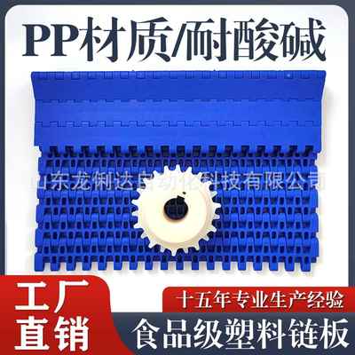 2520型pp耐酸碱食品输送网带网链传送带25.4节距塑料链板输送带