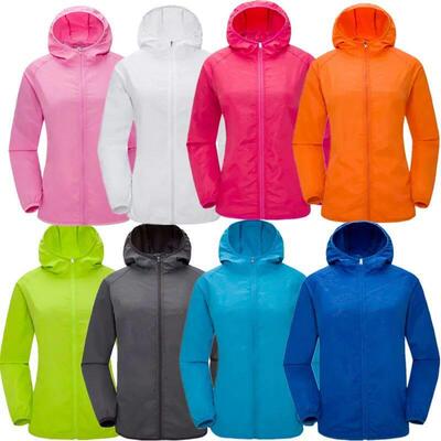 Camping Rain Jacket Men Women Waterproof Sun Protection Clot