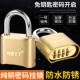 大型扩展宿舍门花园门室外门仓库防水防锈车密码 锁
